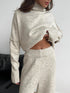 'Keres' Long Sleeve Top and Pants Sweater Set - Celes Fashion